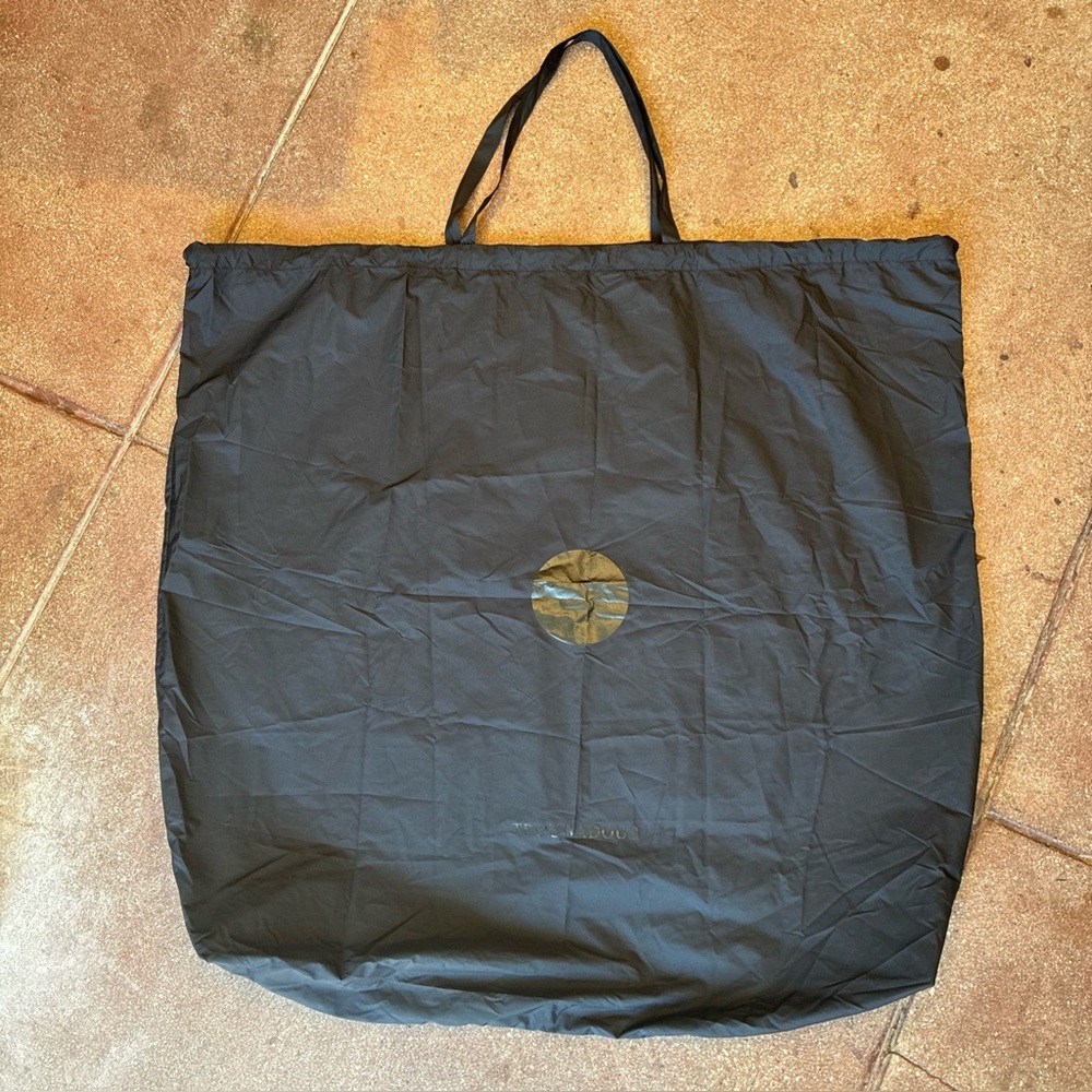 Troubadour Dust Bag Black Drawstring Storage Pouch Tote Waterproof 30.5” X30.5”
